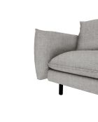 Lichtgrijze 3-zitsbank van geweven stof Isak - 200x92x85 cm