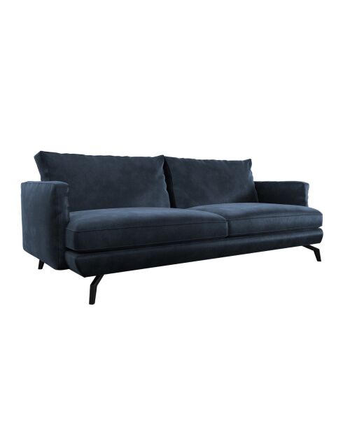 Unic 3-Sitzer-Samtsofa Mitternachtsblau - 220x92x83 cm