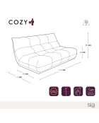 Gemütliches 4-Sitzer-Sofa aus Kamelleder - 210x112x80 cm