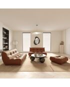 Gemütliches 4-Sitzer-Sofa aus Kamelleder - 210x112x80 cm