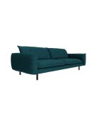 Isak 4-Sitzer-Sofa aus gewebtem Stoff petrolblau - 215x92x85 cm