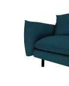 Isak 4-Sitzer-Sofa aus gewebtem Stoff petrolblau - 215x92x85 cm