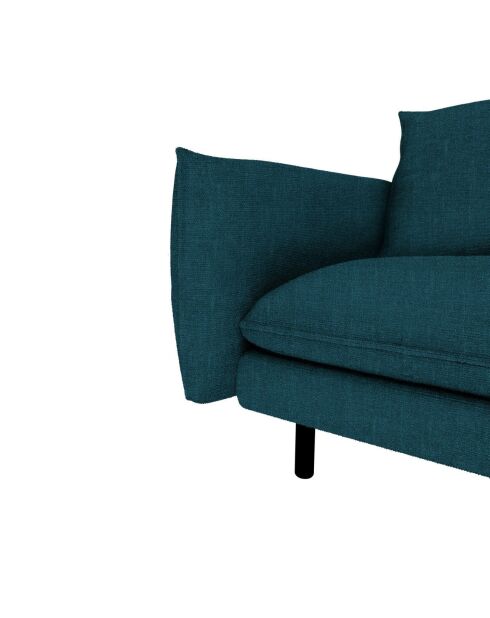 Isak 4-Sitzer-Sofa aus gewebtem Stoff petrolblau - 215x92x85 cm