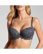 Reggiseno push-up Viktoria antracite con ferretto
