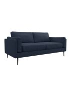 Mikael marineblauwe 4-zitsbank van geweven stof - 209x84x80 cm