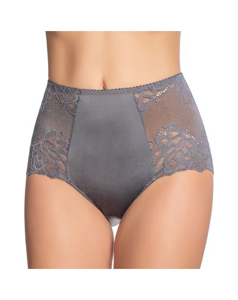 Schwarzer Slip Catharina mit Perlen
