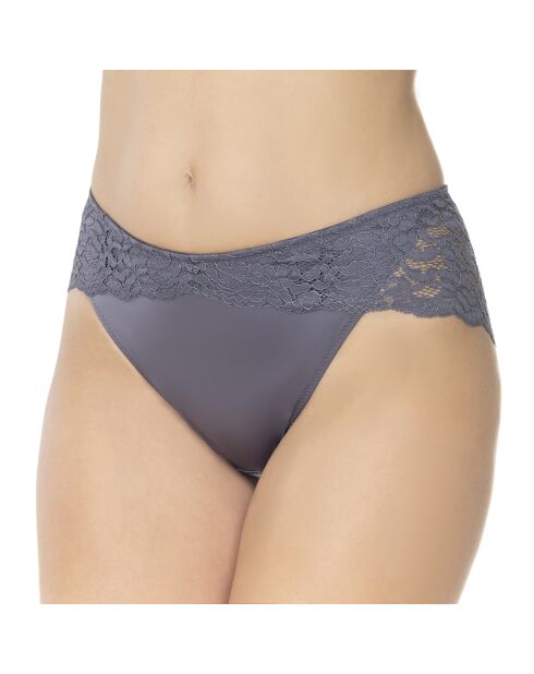Aschvioletter Slip Ella aus Baumwolle