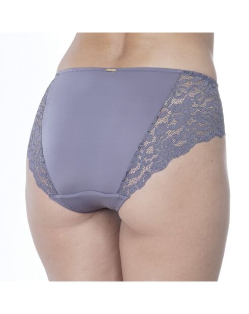 Aschvioletter Slip Ella aus Baumwolle