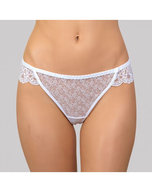 Tanga blanco esmeralda