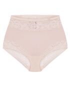 Silberner Slip Gabriella X mit Pfingstrosen