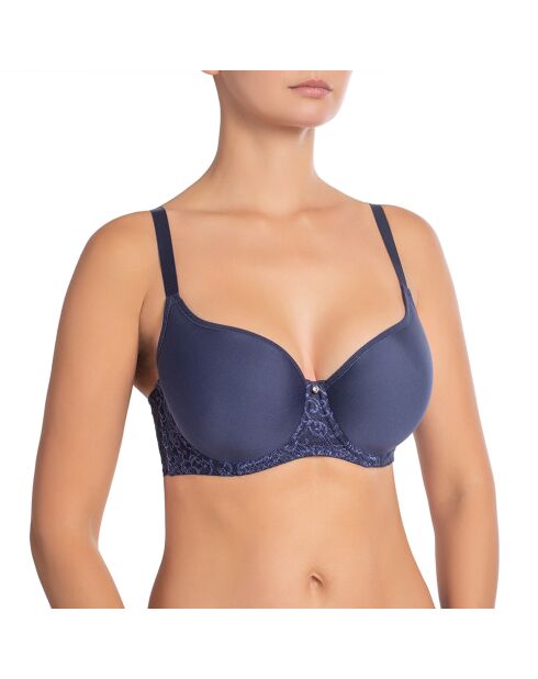 Soutien-gorge à armatures et bonnets spacer Viktoria bleu foncé