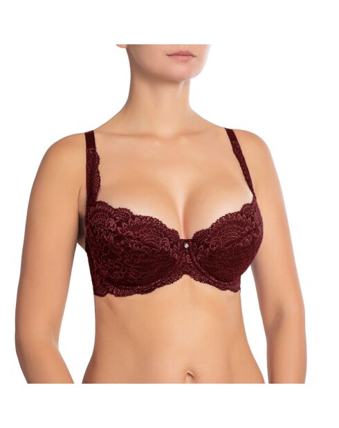 Reggiseno push-up Viktoria viola con ferretto color uva