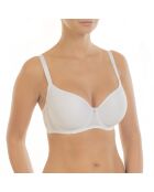 Sujetador blanco con aros y copas espaciadoras Viktoria