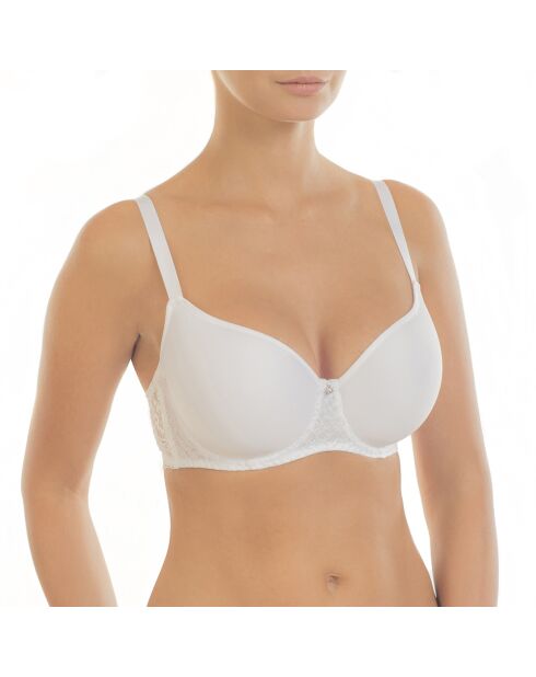 Sujetador blanco con aros y copas espaciadoras Viktoria