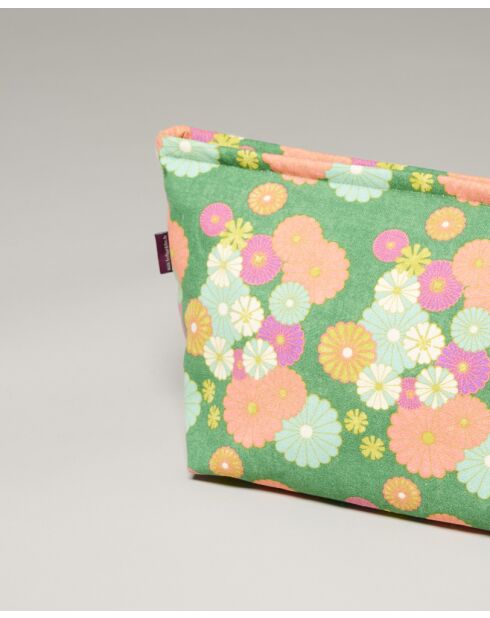 Zacht groene katoenen buidel - 33x19x13 cm