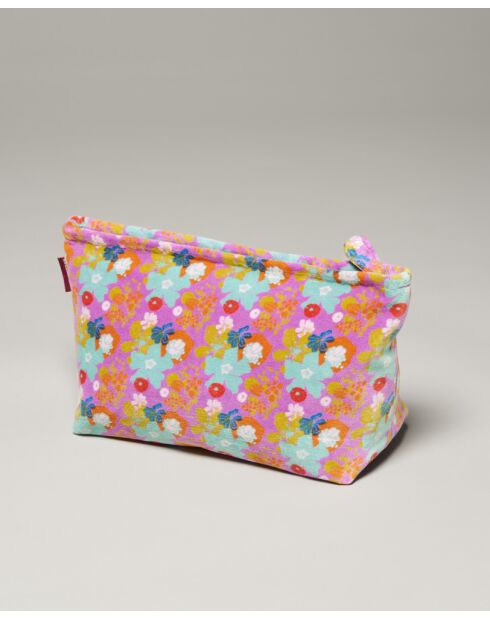 Violetter Mackintosh-Samtbeutel aus Baumwolle - 33x19x13 cm