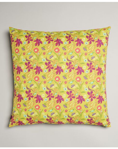 Cuscino Iris in cotone dorato - 60x60 cm