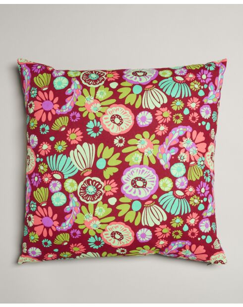 Cuscino Molly Burgundy in cotone - 60x60 cm