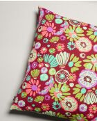 Cuscino Molly Burgundy in cotone - 60x60 cm