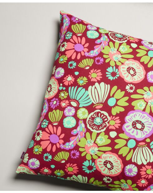Cuscino Molly Burgundy in cotone - 60x60 cm
