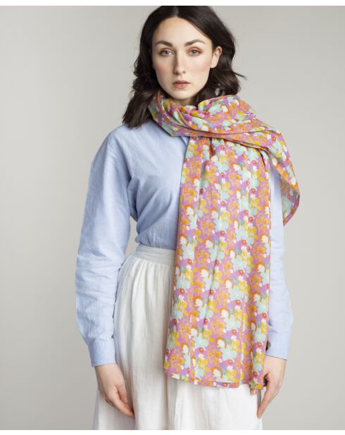 Etole en coton Mackintosh violette - 180x110 cm