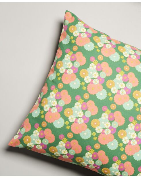 Cuscino in cotone verde morbido - 60x60 cm