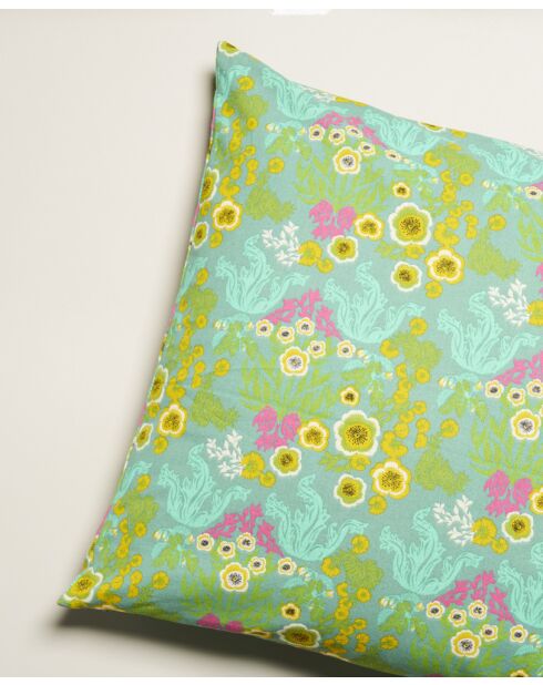 Cuscino Swainston in cotone verde - 60x60 cm
