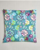Cuscino Cosmos in cotone verde acqua - 60x60 cm
