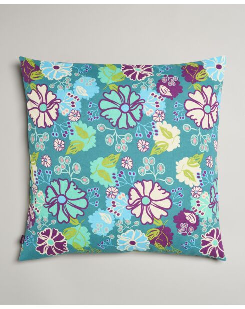Cuscino Cosmos in cotone verde acqua - 60x60 cm