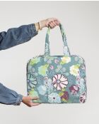 Sac en coton Cosmos sarcelle - 45x34x18 cm