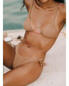 Top bikini arancione con treccia cammello Moana
