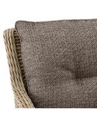 Mobili da giardino in resina intrecciata/alluminio moka porto-fino taupe - 4 pezzi