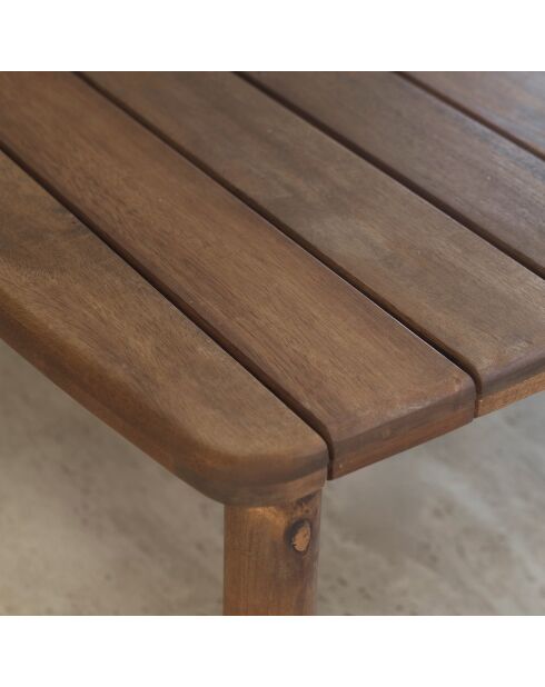 Muebles de jardín: madera, acacia, resina tejida, resina tejida, cojines, tela caqui, alhambra, beige/natural - 4 piezas