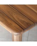 Ensemble table + 8 fauteuils de table acacia miel résine tressée alhambra naturel - 8 pièces