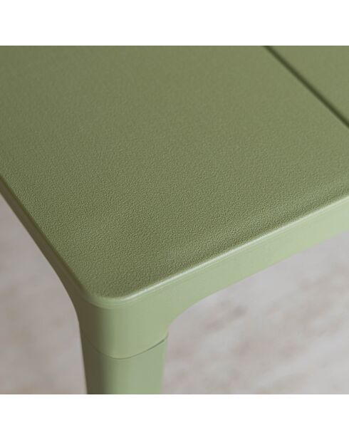 Salon de jardin en polypropylène vert patio vert - 4 pièces