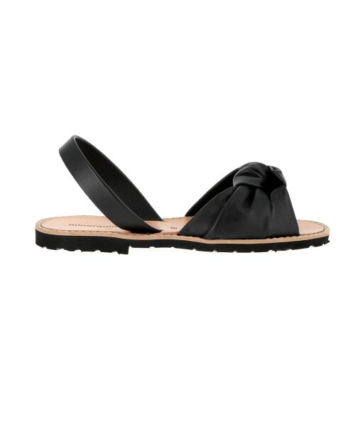 Bahia Avarca zwarte leren sandalen