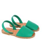 Emerald Avarca leren sandalen