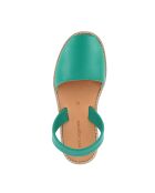 Emerald Avarca leren sandalen