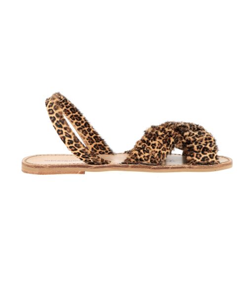 Mini Leo Neo Illueca Avarca bruine leren sandalen