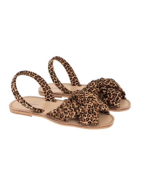 Mini Leo Neo Illueca Avarca bruine leren sandalen