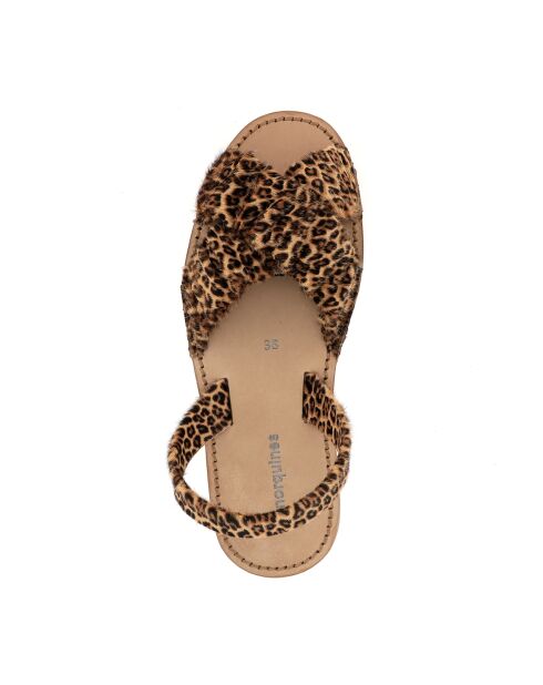 Mini Leo Neo Illueca Avarca bruine leren sandalen