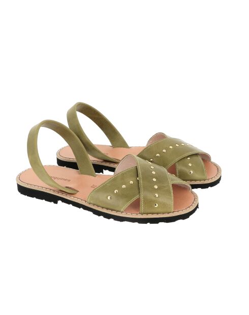 Rock Avarca Vintage Manzana grüne Ledersandalen