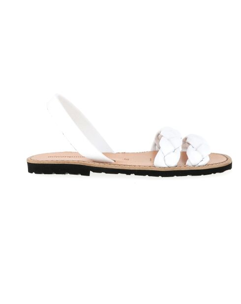 Sandalias Cabrera Avarca de piel blancas