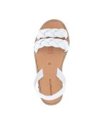 Sandalias Cabrera Avarca de piel blancas