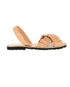 Illueca Avarca natuurlijke bruine leren sandalen