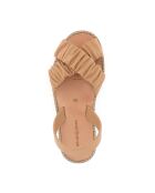 Illueca Avarca natuurlijke bruine leren sandalen