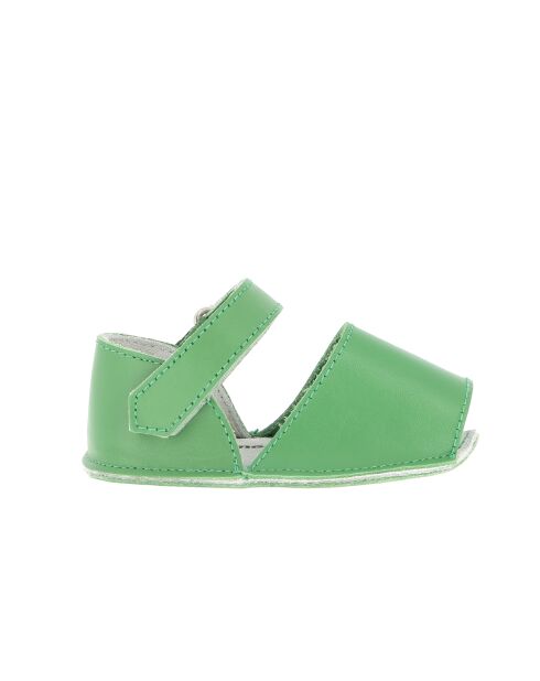 Frailera Baby Hierba groene leren pantoffels