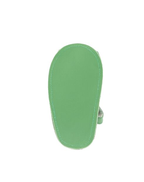 Frailera Baby Hierba groene leren pantoffels