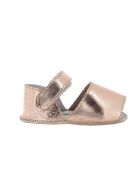 Frailera Baby Salmon leren pantoffels van zilver en brons van metaal