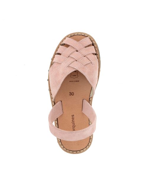 Sandali Reptile Compostelle Avarca beige in pelle